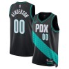 NBA Portland Trail Blazers Trikot Scoot Henderson Nike 2025-26 City Edition Schwarz Swingman - Herren